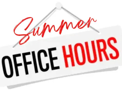  summer office hours graphic